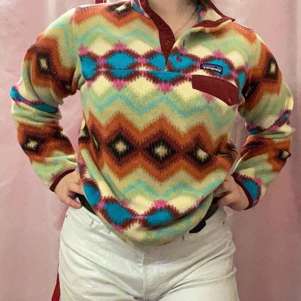 🌈Patagonia Multicolor Fleece Pullover